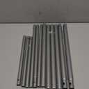 Several Aluminum Tubes Or Poles That Are Components Of a Larger Structural Assembly