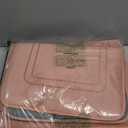 YIHOUSE Memory Foam Bath Mat Set, Bathroom Rugs Sets 3 Pieces, Non Slip Bath Mats for Bathroom, Super Soft and Water Absorbent Bath Rug Set, Machine Washable U Shape Toilet Rug,Pink