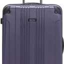 Kenneth Cole REACTION Out of Bounds Lightweight Hardshell 4-Wheel Spinner Luggage, Smokey Purple, 28-Inch Checked