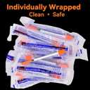 100PACK U-100 Syringes 30G 5/16" (8mm) 1ml/cc, Disposable Syringe, Lab Supplies, Individual Wrapped, Pack of 100