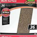 Gator 9" x 11" Multi-Surface Sanding Sheets, 36 Grit, 25 Pack