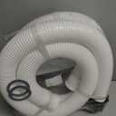 1-1/2 Inch × 59 Inch Accessory Pool Pump Replacement Hose for Pool Sand Filters & Saltwater Systems with 1,500 to 2,500 GPH Capacity (2 pack white)