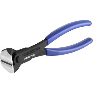 WORKPRO 7 Inch Nail Puller, End Cutting Pliers - Black Finish Chrome Vanadium Steel, High Leverage End Cutting Nipper, Carpenters Pincers, End Snips for Pulling Nails or Cutting Wires (Small)