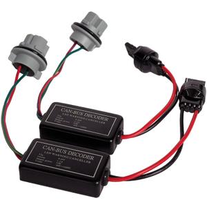 7440 LED Decoder Canbus Warning Canceller Resistor Fix T20 7441 LED Bulb Error Code Turn Signal Hyper Flashing Wiring Harness Adapter
