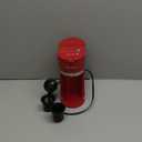 Mini Single Serve Coffee Maker for K Cup and Ground Coffee, Fast Brew One Cup Coffee Machine with Descaling Reminder and Water Window, 6 to 12 oz. Brew Sizes, Red (9.45 Inches)