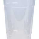 GUSTO Clear Plastic Cups with Flat Lids [24 oz - 50 Count] - Disposable Iced Coffee Cups with Lids - PET Plastic Cold Cups for Smoothies, Juices & To-Go Drinks - Formerly Comfy Package