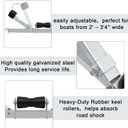 Boat Trailer Rollers Large Load Capacity Boat Trailer Parts Bottom Support Bracket Boat Trailer Accessories Steel Adjustable Support Bracket for Boats Small Motors Sailing Boats