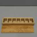 Wood Weekly Pill Organizer, 7 Day Bamboo Tablet Box Vitamin Dispenser, Portable Aesthetic Magnetic Pill Case Container Box for Vitamins Fish Oil Pills or Supplements​ Daily Travel