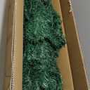 6ft Artificial Christmas Tree Premium Pine Xmas Tree with 1000 Branch Tip, 1 Minute Christmas Tree Unlit Realistic Holiday Party Decor for Home Office, Foldable Stand, Easy Assembly (Tea-green)