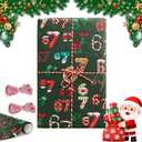 67 wrapping paper, 67 Meme Christmas Gift Wrap, 6 7 wrapping paper, Christmas Meme Wrapping Paper Roll, Unique 6 7 Xmas Festive Wrapping Papers Roll 6 7 Meme Xmas Giftwrap Paper Rolls (Green 19 * 36IN+2 hemp ropes)