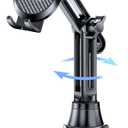 Miracase 2025 Upgraded Universal Cup Phone Holder for Car, [Rotatable & Adjustable] Long Neck Car Cup Holder Phone Mount Compatible with iPhone, Samsung, Google & More Smartphones