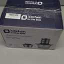 Kitchen in the box Mini Food Processor, Electric Meat Grinder & Food Chopper with 400W Powerful Veggie Chopper-One 3 Cup Bowl & S Blades for Meat/Fish/Vegetable/Baby Food