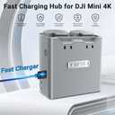 CYNOVA DJI Mini 4K Battery Charger, DJI Mini 4K Two-Way Charging Hub DJI Mini 2 Battery Charger Compatible with DJI Mavic Mini 2 /DJI Mini SE/Mavic Mini 2 SE for DJI Mini 4K Accessories & DJI Drone