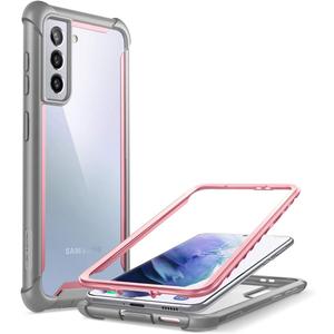i-Blason Ares Series Case Designed for Galaxy S21 Plus 5G (2021 Release), Rugged Clear Bumper Case Without Built-in Screen Protector (Pink)
