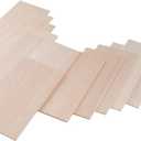 12 Pack Balsa Wood Sheets 1/8 x 4 x 8 Inch Natural Wood Color Unfinished Wood for DIY Crafts Make Models of House Airplane Ship Boat DIY Wooden Plate Model (200x100x3mm)