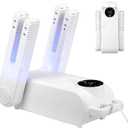 Boot Dryer for Work Boots Laelr Electric Shoe Dryer and Warmer with 360Heat Blower 5 Intelligent Timers 180 Foldable No Damage Low Temperature Drying Rack for Work Boots Sneakers Gloves and Socks