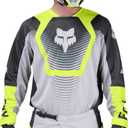 Fox Racing Men's 180 Motocross Dirt Bike Jersey (Grey/Yellow Collect)