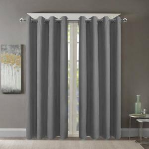 Window Treatment Thermal Insulated Solid Grommet Room Darkening Curtains/Drapes for Bedroom (Set of 2 Panels, 36x56 In)