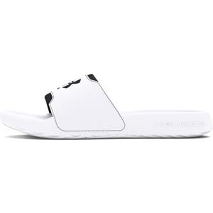 Under Armour Men's Ignite Select Slide Sandal (16, (100) White/White/Black)