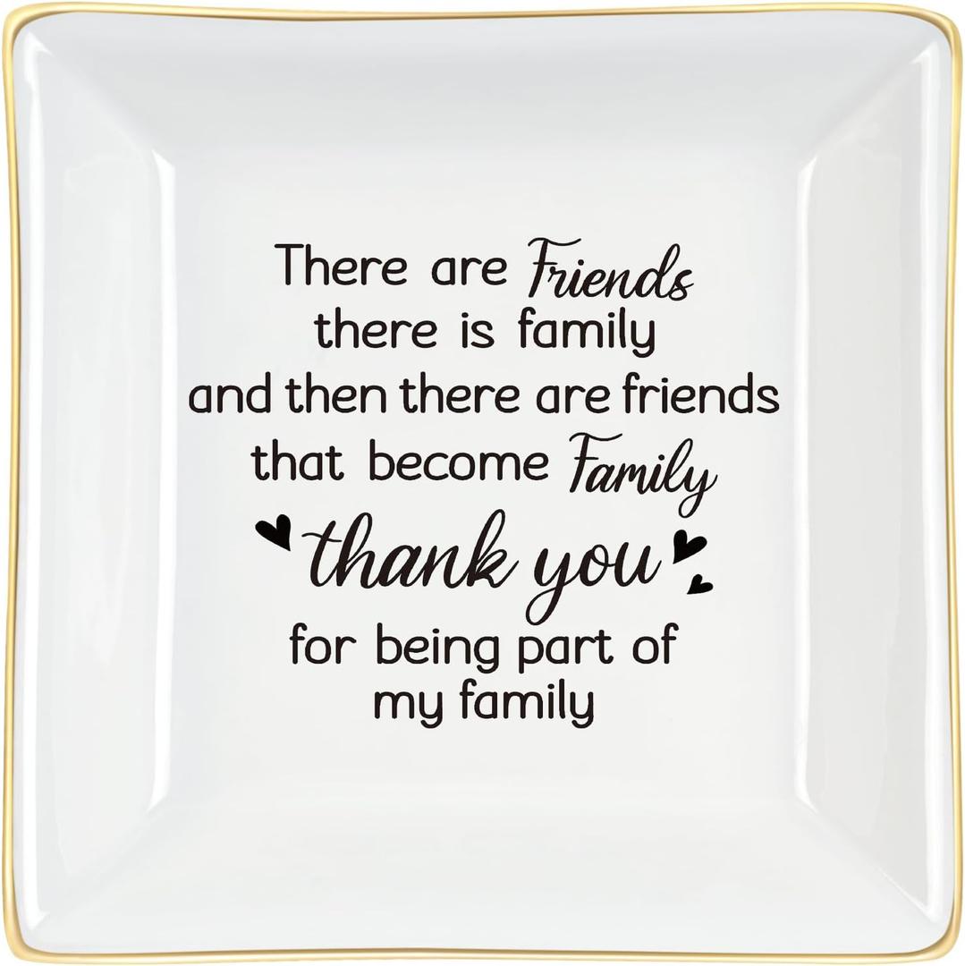 Homlouue Friendship Gift for Women - Jewelry Tray Ring Dish, Best Friend Christmas or Birthday Gift