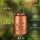 2 Pack Butterflies Solar Lanterns Outdoor Waterproof Garden Decor