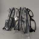 Gaoye +1.75 Reading Glasses Men - Blue Light Blocking Lenses, TR90 Frames, UV400 - Eyeglasses with Clear Vision (A4 Pack Black)