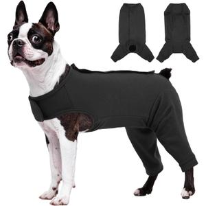 Kuoser Dog Surgery Suit for Back Legs, Dog Rear Leg Sleeve to Stop Licking, Female Spay Recovery Suit for Dogs After Surgery, Pet Puppy Surgical Pants Onesie for Abdomen Wounds Skin Disease Medium