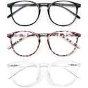 IBOANN Iconic Blue Light Glasses for Woman - Computer Glasses 99% Blue Light Blocking - Anti Eyestrain & UV Glare Protection