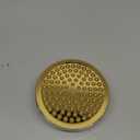 High Pressure Shower Head - Anti-Clogging Silicone Nozzles 2.5 GPM Removable Restrictor - Easy to Clean and Install - Includes Plumbers Tape - 6 inch - (Gold Finish 2.5GPM)