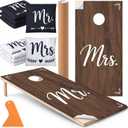 11 Pcs Wedding Cornhole Game Set, Mr & Mrs Cornhole Bags