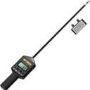 Hay Moisture Tester with 20" Reinforced Probe, Digital Hay Moisture Meter with Temperature Reading for Alfalfa, Hay Bales, Square and Round Bales, Carry Bag Included,Black