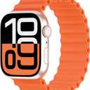 Silicone Ocean Solo Loop Bands Compatible with Apple Watch Band 49mm 46mm 45mm 44mm 42mm 41mm 40mm 38mm, Soft Breathable Sport Strap for iWatch Ultra 3 2 1 Series 11 10 SE 9 8 7 6 5 4 3