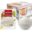 IRIS Instant White Rice (10 Pack), Ultra Premium Japanese Short Grain Sushi Sticky Rice, Microwave for 80 seconds (1.2 Minutes), Gluten Free Vegan, Grown Polished and Packed in Japan, Best By 12/2025