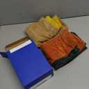 MIULEE Pack of 4 Green-Rust Corduroy Decorative Throw Pillow Covers 18x18 Inch Soft Boho Striped Pillow Covers Modern Farmhouse Home Decor for Winter Sofa Living Room Couch Bed