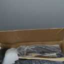 Ergonomic Drafting Chair, Tall Office Chair with Flip-up Armrests, Breathable Mesh High Desk Chair with Lumbar Support Adjustable Footrest Ring for Standing Desk Black