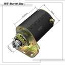 Briggs and Stratton Starter Replacement 14 Teeth 593934 693551 030221 33R877, 12 12.5 13 14 15.5 16 16.5 17 17.5 18 18.5 19.5 HP Cub Cadet 11 16 18 RTZ LT1018 John Deere D100 105 L100 New Holland Toro