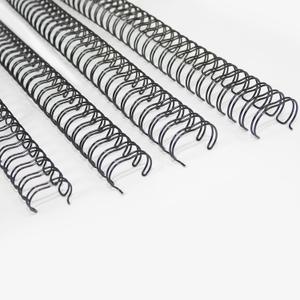 Rayson Double Loop Binding Wires, Mixed Sizes (7/16", 1/2", 9/16", 5/8"), 3:1 Pitch 32-Loop Black, Pack of 96