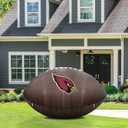 FANMATS NFL Inflatable Football - Self Inflating Inflatable Display, Built-In Blower & Tethers, Official Team Logo – Show Your Spirit All Year Round