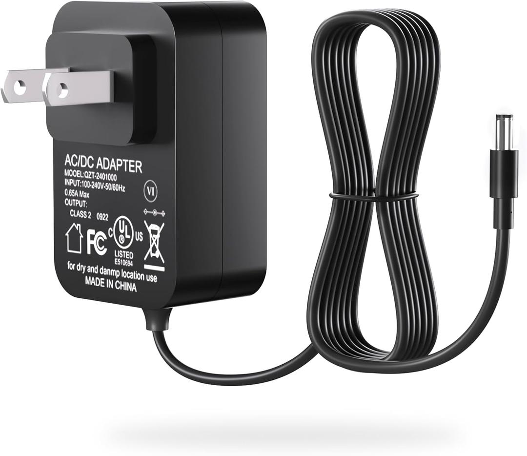 12V Power Cord for Govee TV LED Backlight Model H6099 Power Adapter for Govee 4 Colors in 1 Lamp Bead Wi-Fi TV Backlight AC Power Supply UL Listed (for 55''-65'' TV Backlight)