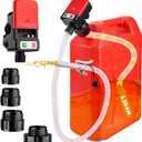 HERMOCE Electric Fuel Transfer Pump with Auto-Stop Sensor - Prevents Overfills, 3.2GPM Battery Powered, Includes 51" Hose & 4 Tank Adapters, Siphon Pump for Gasoline, Diesel, Oil, Kerosene