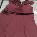 Summer Mae Ribbed Maternity One Piece Swimsuit Dress Cutout Bathing Suit with Built-in Pocket Short Swimwear Tie Knot Skirt .Large