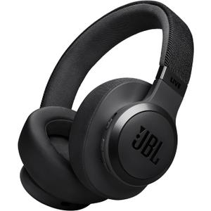 JBL Live 770NC - Wireless Over-Ear Headphones with True Adaptive Noise Cancelling with Smart Ambient, Up to 65 Hours of Battery Life, Comfort-fit Fabric Headband & Carrying Pouch (Black)