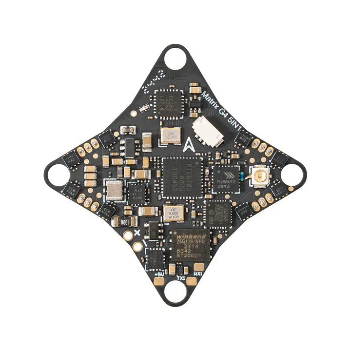 BETAFPV ELRS Matrix 1S Brushless Flight Controller, Highly Integrated 5IN1 FC Builtin Serial ELRS RX/VTX, with 1.0mm Thick Board, JST1.25 Pin for 1S FPV Racing Whoop Drone Quad like Meteor65/75 Pro