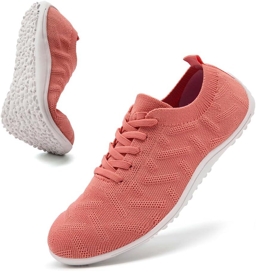 Barefoot Shoes Women Comfy Slip On Walking Shoes Casual Lightweight Minimalist Zero Drop Flat Yoga Gym Shoes Breathable for Variety Sports Multiple Colors