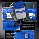 Orion Motor Tech 2L Vacuum Brake Bleeder Kit, Pneumatic Brake Fluid Bleeder Kit with 2.1 qt Brake Fluid Extractor 1L Refilling Bottle 19 Adapters, One Person Brake Bleed Fluid Pump Brake Bleeding Tool
