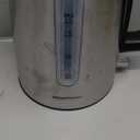 Amazon Basics Electric Stainless Steel Kettle for Tea and Coffee, BPA-Free, Fast Boiling, Auto Shut-Off, Boil-Dry Protection, 1.7 Liter, 1500W, Black and Silver (1.8 Quarts)