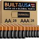 Duracell Coppertop AA + AAA Batteries, 56 Count (Pack of 1), Re-closable for Quick Access and Organized Storage, Includes 28 Double A and 28 Triple A Batteries