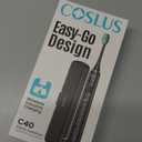 COSLUS Sonic Electric Toothbrush for Adults: 47000 VPM for Deep Cleaning & Whitening with Travel Case - 5 Modes for Sensitive Teeth & Braces, Wireless Charging, 6 Brush Heads for Family, Black (1PC)