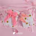 AIMUDI Pink Valentine's Day Bows 7''9'' Faux Fur Present Bows Premade Bows for Gift Wrapping Baskets Wreaths Home Outdoor Christmas Decoration, 6 PCs