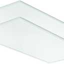 Lithonia Lighting CPX 2x4 LED Flat Panel Light, 2 ft. x 4 ft. LED Light Panel, Ceiling Lighting Fixture for Shop Lighting, 4000 Lumens, 4000K Cool White, Non-Dimming, Smooth Satin Lens, 2-Pack